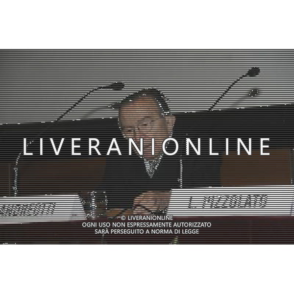 GIULIO ANDREOTTI MILANO 27-03-08 XIII COLLOQUIO TULLIANUM DEDICATO AL TEMA \'CICERONE E IL DIRITTTO NELLA STORIA D\'EUROPA\' FOTO ANTONIO SORANO/AG. ALDO LIVERANI SAS