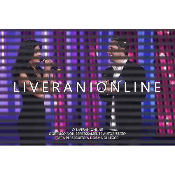 LAURA TORRISI CON IL SUO AMICO ALESSANDRO LUNGHI TRASMISSIONE TELEVISIVA \'I RACCOMANDATI\' ROMA 28/03/2008 PH AGENZIA ALDO LIVERAI SAS