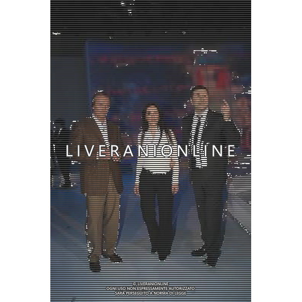 JOHN GRISHAM ( scrittore) - SIMONA TORRETTA - FABIO FAZIO TRASMISSIONE \' CHE TEMPO CHE FA\' MILANO, 29/03/2008 FOTO ANTONIO SORANO - AG. ALDO LIVERANI SAS