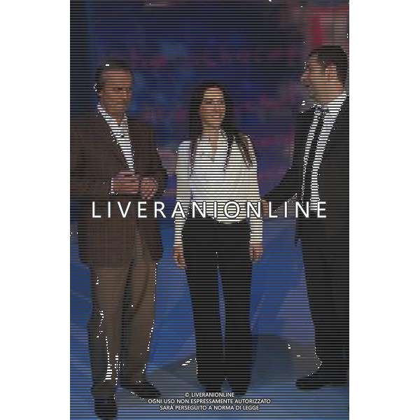 JOHN GRISHAM ( scrittore) - SIMONA TORRETTA - FABIO FAZIO TRASMISSIONE \' CHE TEMPO CHE FA\' MILANO, 29/03/2008 FOTO ANTONIO SORANO - AG. ALDO LIVERANI SAS