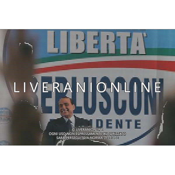 Campagna Elettorale di Berlusconi 2008 Teatro Nuovo di Torino 31-03-2008 Nella foto: Silvio Berlusconi ©Alessandro Falzone/Press Photo/Ag. Aldo Liverani
