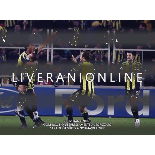The joy of Colin Kazõm-Richards of Fenerbahce after the equaliser Fenerbahce v Chelsea -CHAMPIONS LEAGUE QUARTER-FINAL FIRST LEG at the Sukru Saracoglu stadium in Istanbul (Turkey) on 02/04/2008 Picture By Marcello Pozzetti©IPS - Photo Agency/Ag. Aldo Liverani sas - ONLY ITALY - EDITORIAL USE ONLY - 
