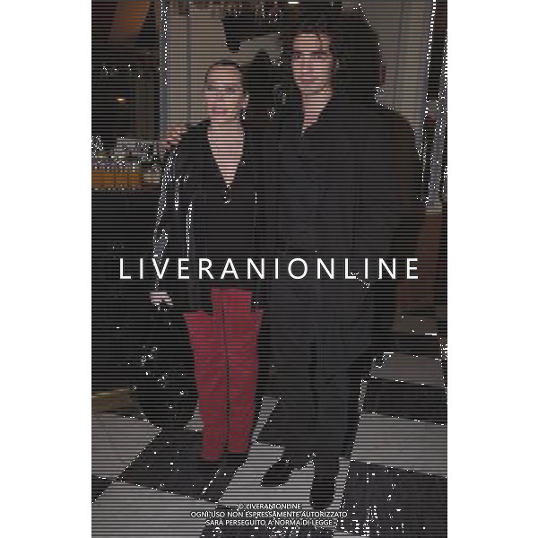 PRIMA TEATRALE DI \' FRATELLI D\'ITALIA\' AL BAGAGLINO - ROMA NELLA FOTO: BARBARA DE ROSSI CON IL MARITO BRANKO TESHANOVIC © B.M./AG. ALDO LIVERANI SAS