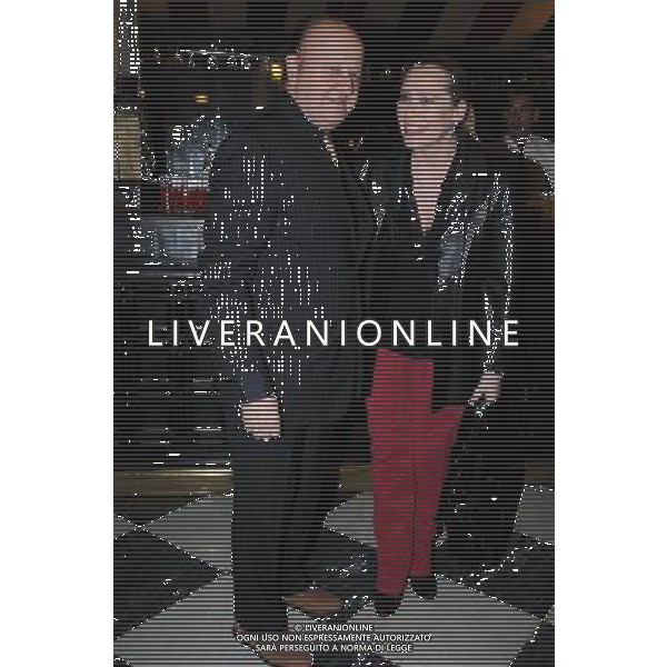 PRIMA TEATRALE DI \' FRATELLI D\'ITALIA\' AL BAGAGLINO - ROMA NELLA FOTO: MASSIMO BOLDI - BARBARA DE ROSSI © B.M./AG. ALDO LIVERANI SAS