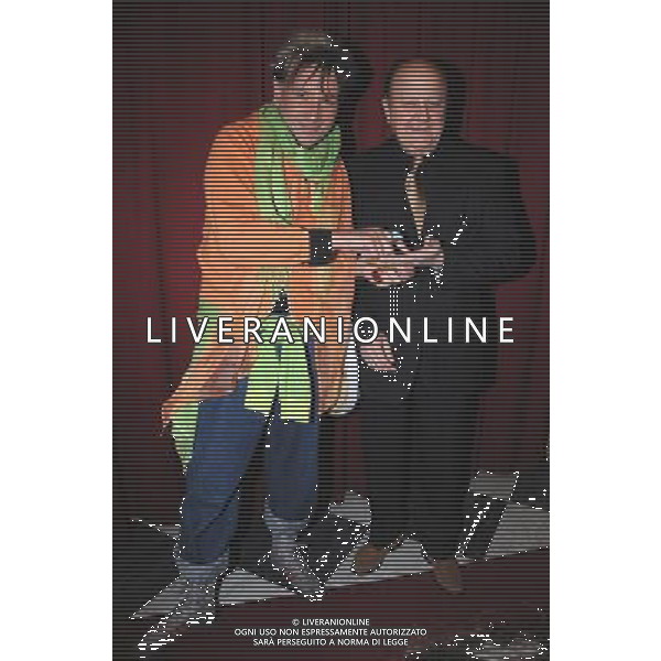 PRIMA TEATRALE DI \' FRATELLI D\'ITALIA\' AL BAGAGLINO - ROMA NELLA FOTO: MASSIMO BOLDI E SOLANGE © B.M./AG. ALDO LIVERANI SAS