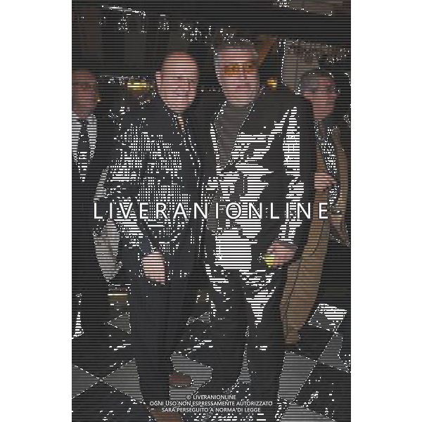 PRIMA TEATRALE DI \' FRATELLI D\'ITALIA\' AL BAGAGLINO - ROMA NELLA FOTO: MASSIMO BOLDI MAURIZIO MATTIOLI © B.M./AG. ALDO LIVERANI SAS