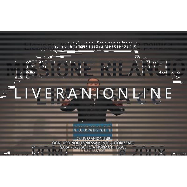 ROMA, 4 APRILE 2008 CONFAPI: MISSIONE RILANCIO - L\'IMPRESA C\'E\'. NELLA FOTO: SILVIO BERLUSCONI ag aldo liverani
