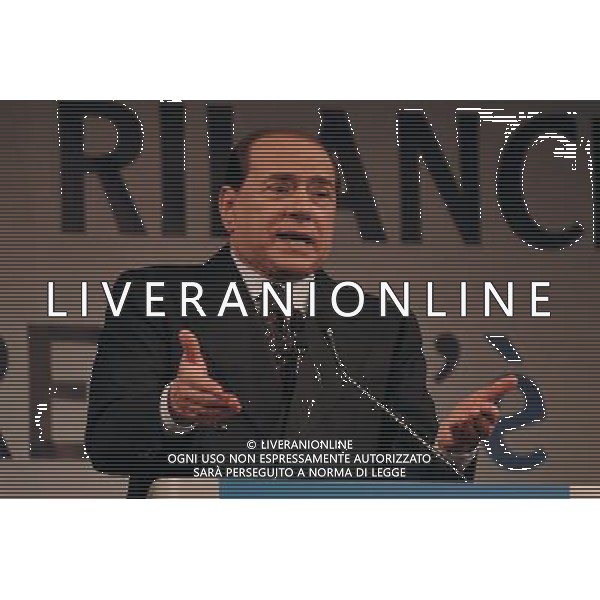 ROMA, 4 APRILE 2008 CONFAPI: MISSIONE RILANCIO - L\'IMPRESA C\'E\'. NELLA FOTO: SILVIO BERLUSCONI ag aldo liverani