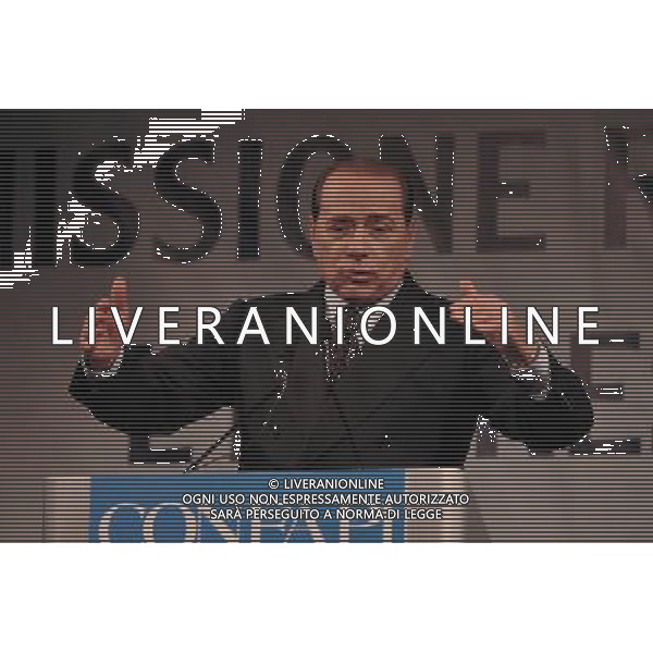 ROMA, 4 APRILE 2008 CONFAPI: MISSIONE RILANCIO - L\'IMPRESA C\'E\'. NELLA FOTO: SILVIO BERLUSCONI ag aldo liverani