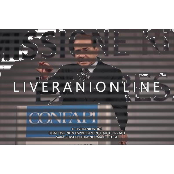 ROMA, 4 APRILE 2008 CONFAPI: MISSIONE RILANCIO - L\'IMPRESA C\'E\'. NELLA FOTO: SILVIO BERLUSCONI ag aldo liverani