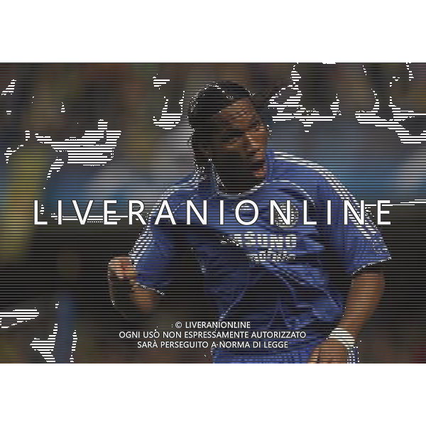 Didier Drogba of Chelsea celebrates after Michael Ballack of Chelsea heads in an early gol in Chelsea vs Fenerbahce as Champions League QOF 2nd Leg at Stamford Bridge in London (UK) on 08/04/2008 - esultanza - Picture By Marcello Pozzetti©IPS - Photo Agency/Ag. Aldo Liverani Sas - ONLY ITALY - 