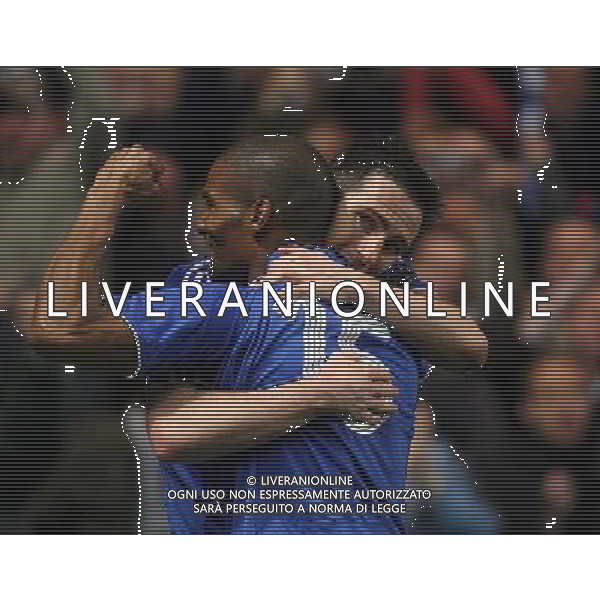 Frank Lampard of Chelsea celebrates after scoring for his team in Chelsea vs Fenerbahce as Champions League QOF 2nd Leg at Stamford Bridge in London (UK) on 08/04/2008 Picture By Marcello Pozzetti©IPS - Photo Agency/Ag. Aldo Liverani sas - ONLY ITALY -