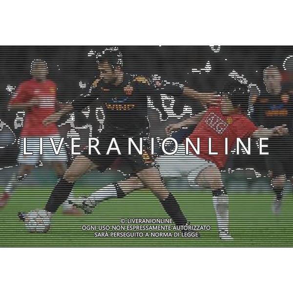 Manchester United-Roma Champions League 2007/2008 Quarti di Finale Ritorno Manchester - 09.04.2008 Nella Foto: MIRKO VUCINIC-PARK /Ph.Vitez-Ag. Aldo Liverani