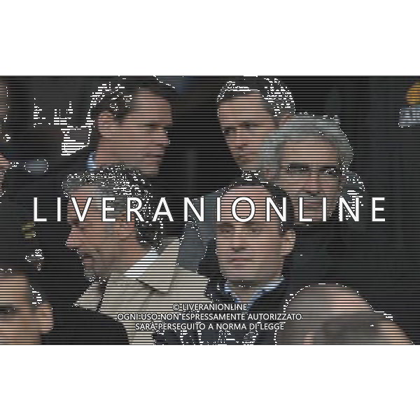 Manchester United-Roma Champions League 2007/2008 Quarti di Finale Ritorno Manchester - 09.04.2008 Nella Foto: IN TRIBUNA Roberto DONADONI E DOMENECH NON SI SALUTANO /Ph.Vitez-Ag. Aldo Liverani