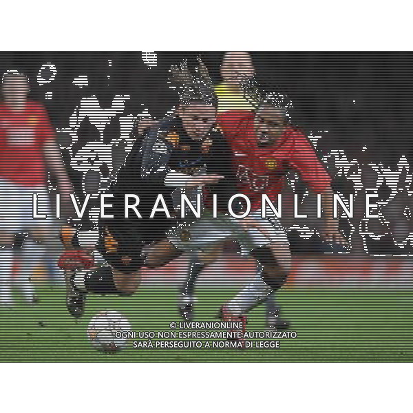 Manchester United-Roma Champions League 2007/2008 Quarti di Finale Ritorno Manchester - 09.04.2008 Nella Foto: PHILIPPE MEXES-ANDERSON /Ph.Vitez-Ag. Aldo Liverani