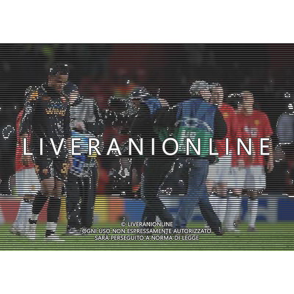 Manchester United-Roma Champions League 2007/2008 Quarti di Finale Ritorno Manchester - 09.04.2008 Nella Foto: la DELUSIONE di amantino MANCINI A FINE gara /Ph.Vitez-Ag. Aldo Liverani