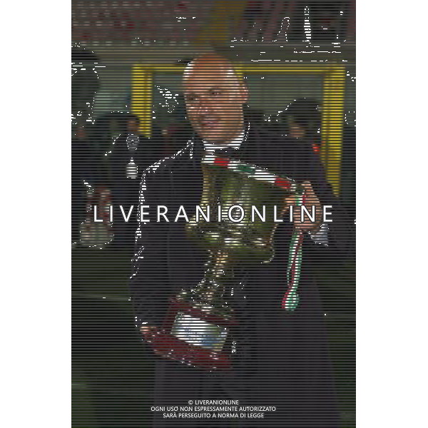 Atalanta - Sampdoria Finale Ritorno Coppa Italia Primavera Tim Cup 10/04/2008 nella foto Fulvio Pea allenatore della Sampdoria vincitori della Coppa Agenzia Aldo Liverani sas