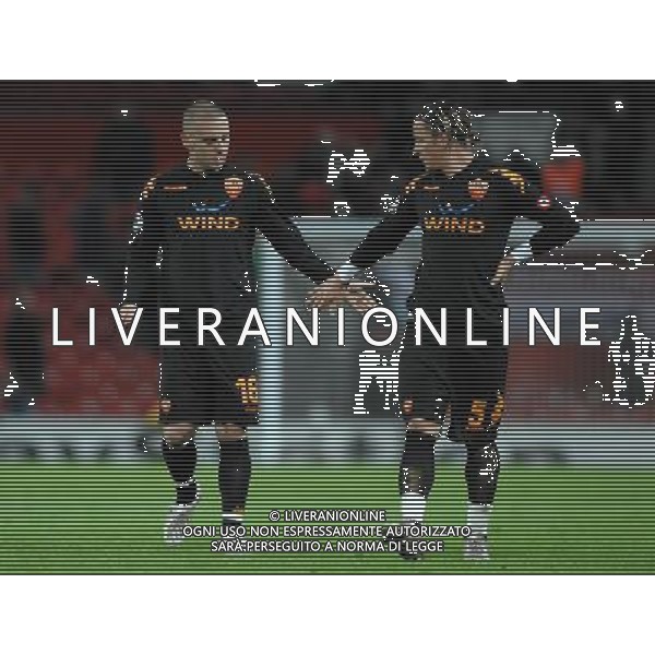 Champions League 2007/2008 Quarti di Finale Ritorno Manchester - 09.04.2008 Manchester United-Roma Nella Foto:DE ROSSI DANIELE-MEXES PHILIPPE /Ph.Vitez-Ag. Aldo Liverani