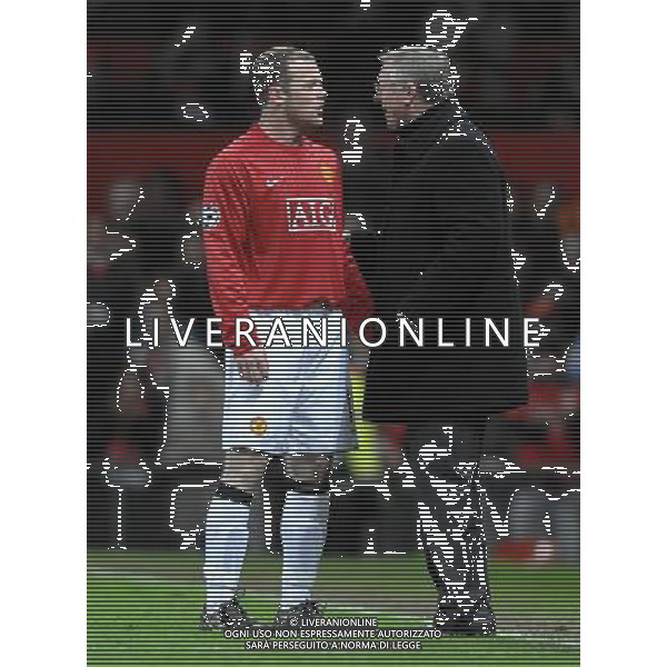 Champions League 2007/2008 Quarti di Finale Ritorno Manchester - 09.04.2008 Manchester United-Roma Nella Foto:FERGUSON ALEX-ROONEY WAYNE /Ph.Vitez-Ag. Aldo Liverani