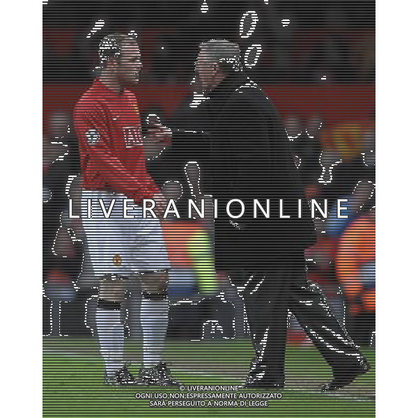 Champions League 2007/2008 Quarti di Finale Ritorno Manchester - 09.04.2008 Manchester United-Roma Nella Foto:FERGUSON ALEX-ROONEY WAYNE /Ph.Vitez-Ag. Aldo Liverani