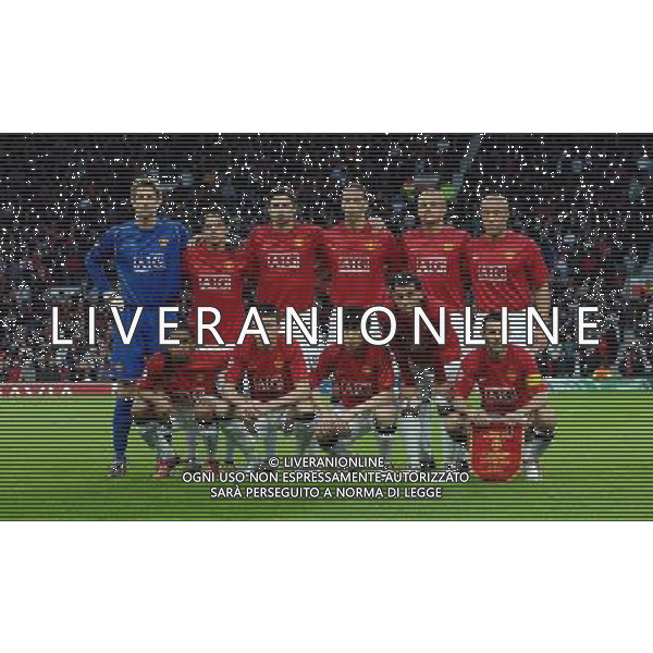 Champions League 2007/2008 Quarti di Finale Ritorno Manchester - 09.04.2008 Manchester United-Roma Nella Foto:MANCHESTER UNITED /Ph.Vitez-Ag. Aldo Liverani