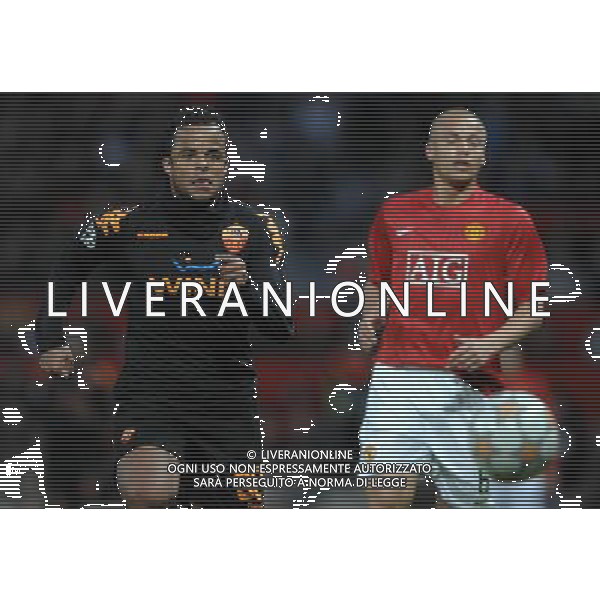 Champions League 2007/2008 Quarti di Finale Ritorno Manchester - 09.04.2008 Manchester United-Roma Nella Foto:MANCINI AMANTINO /Ph.Vitez-Ag. Aldo Liverani