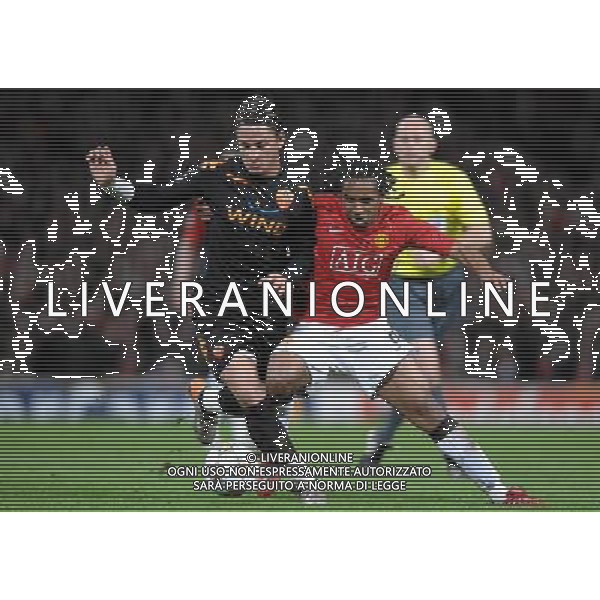 Champions League 2007/2008 Quarti di Finale Ritorno Manchester - 09.04.2008 Manchester United-Roma Nella Foto:MEXES PHILIPPE-ANDERSON /Ph.Vitez-Ag. Aldo Liverani