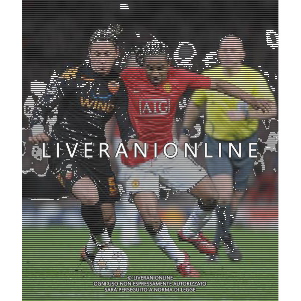 Champions League 2007/2008 Quarti di Finale Ritorno Manchester - 09.04.2008 Manchester United-Roma Nella Foto:MEXES PHILIPPE-ANDERSON /Ph.Vitez-Ag. Aldo Liverani