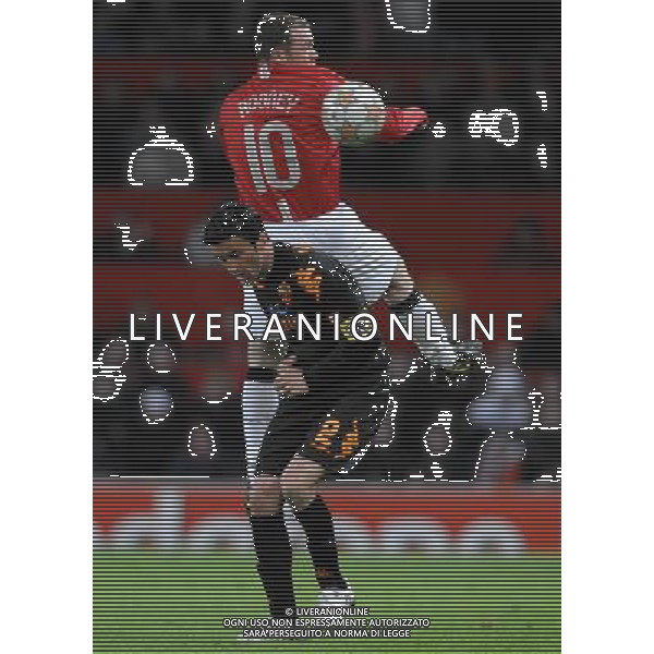 Champions League 2007/2008 Quarti di Finale Ritorno Manchester - 09.04.2008 Manchester United-Roma Nella Foto:PANUCCI CHRISTIAN-ROONEY WAYNE /Ph.Vitez-Ag. Aldo Liverani