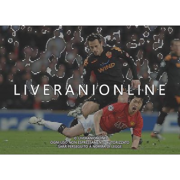 Champions League 2007/2008 Quarti di Finale Ritorno Manchester - 09.04.2008 Manchester United-Roma Nella Foto:PARK JI-SUNG-CASSETTI MARCO /Ph.Vitez-Ag. Aldo Liverani