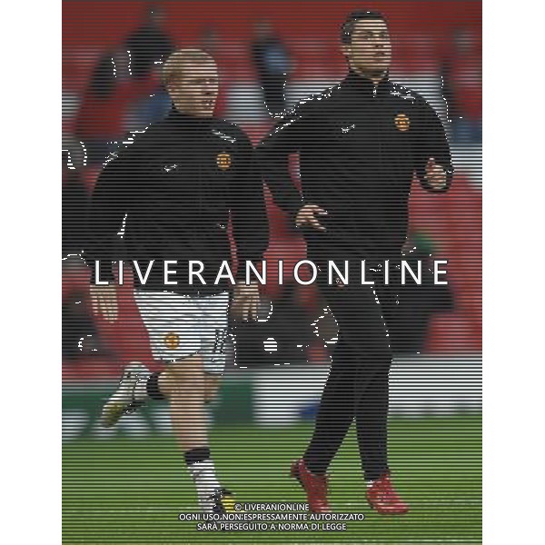 Champions League 2007/2008 Quarti di Finale Ritorno Manchester - 09.04.2008 Manchester United-Roma Nella Foto:RONALDO CRISTIANO-SCHOLES PAUL /Ph.Vitez-Ag. Aldo Liverani
