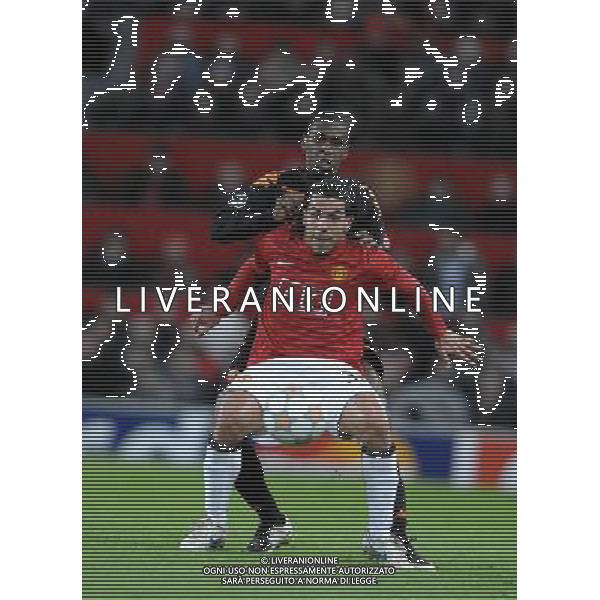Champions League 2007/2008 Quarti di Finale Ritorno Manchester - 09.04.2008 Manchester United-Roma Nella Foto:TEVEZ CARLOS-JUAN /Ph.Vitez-Ag. Aldo Liverani