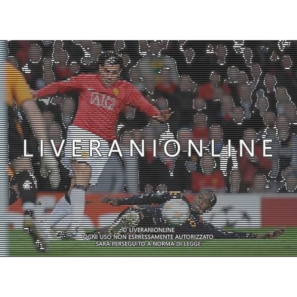 Champions League 2007/2008 Quarti di Finale Ritorno Manchester - 09.04.2008 Manchester United-Roma Nella Foto:TEVEZ CARLOS-JUAN /Ph.Vitez-Ag. Aldo Liverani