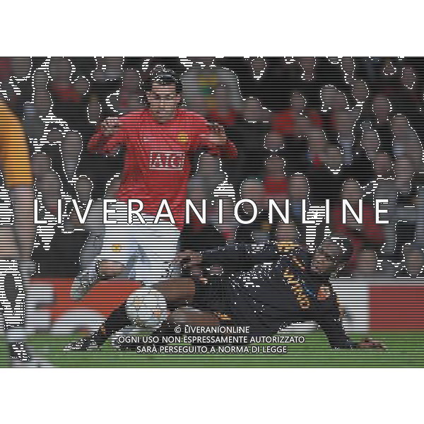 Champions League 2007/2008 Quarti di Finale Ritorno Manchester - 09.04.2008 Manchester United-Roma Nella Foto:TEVEZ CARLOS-JUAN /Ph.Vitez-Ag. Aldo Liverani