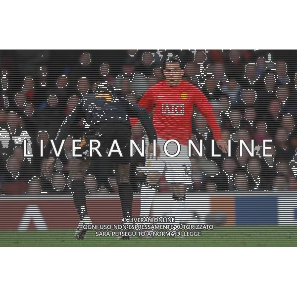 Champions League 2007/2008 Quarti di Finale Ritorno Manchester - 09.04.2008 Manchester United-Roma Nella Foto:TEVEZ CARLOS /Ph.Vitez-Ag. Aldo Liverani