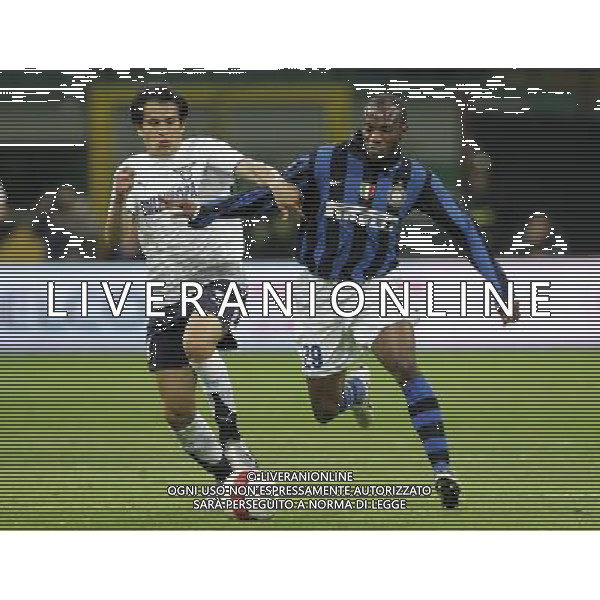 milano 16/4/2004 stadio meazza inter-lazio coppa italia tim nella foto suazo e ledesma foto luzzani/ag aldo liverani