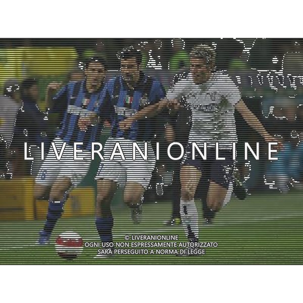 Milano 16-04-2008 Coppa Italia TIM CUP 2007/08 inter-lazio 0:0 nella foto luis figo e valon behrami ph marco luzzani/ag aldo liverani s.a.s.
