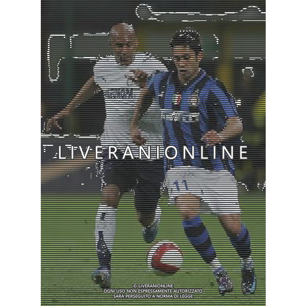 Milano 16-04-2008 Coppa Italia TIM CUP 2007/08 inter-lazio 0:0 nella foto luis jimenez e ousmane dabo ph marco luzzani/ag aldo liverani s.a.s.