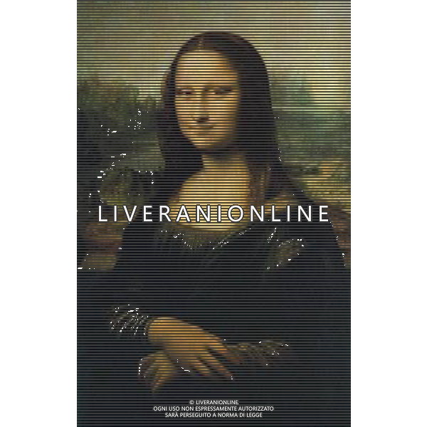 La Gioconda, nota anche come Monna Lisa, dipinto da Leonardo da Vinci ph archivio Ag. Aldo Liverani sas