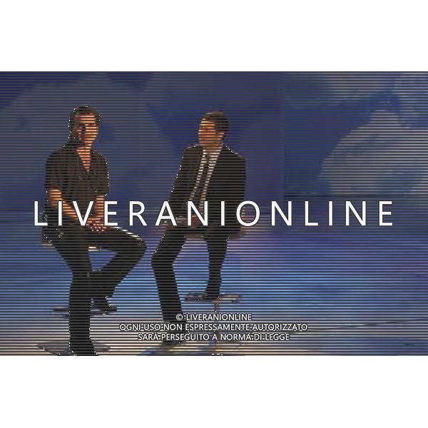 PIERO PELU\' - FABIO FAZIO TRASMISSIONE: \' CHE TEMPO CHE FA\' MILANO, 27/04/2008 © ANTONIO SORANO - AG. ALDO LIVERANI SAS