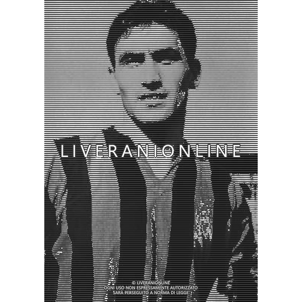Tarcisio Burgnich Calciatore Inter anni \'60 Archivio Agenzia Aldo Liverani Sas retrospettiva