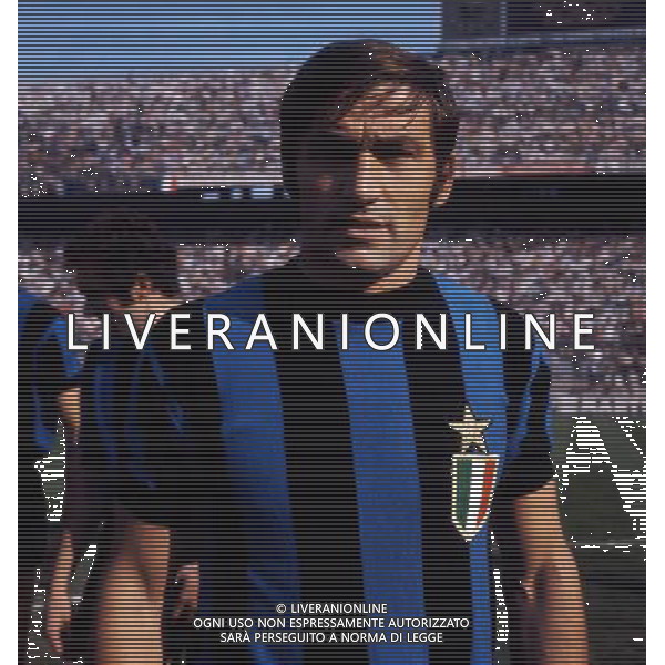Tarcisio Burgnich calciatore dell\'Inter - anni \'60 ph archivio ag. aldo liverani sas