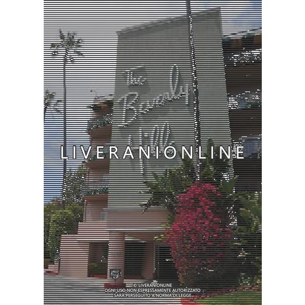 27 April 2008 - Beverly Hills, California - The Beverly Hills Hotel. Hollywood Landmarks. Photo Credit: Byron Purvis/AdMedia - ag. Aldo Liverani sas ITALY ONLY - EDITORIAL USE ONLY