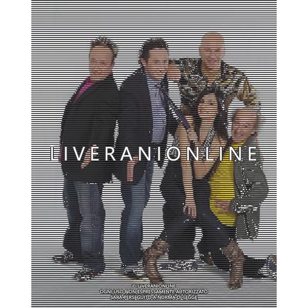 TRASMISSIONE TELEVISIVA\'COLORADO\' NELLA FOTO: FICHI D\'INDIA, GIOVANNI CACIOPPO, ROSSELLA BRESCIA E BEPPE BRAIDA AG ALDO LIVERANI