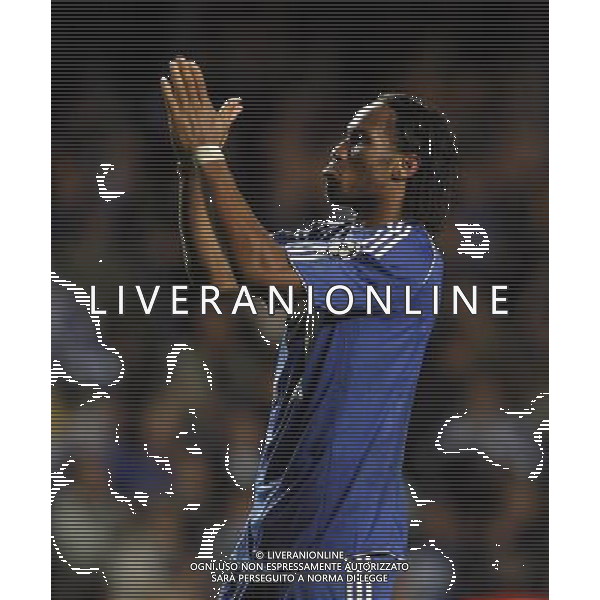 ESULTANZA - Didier Drogba of Chelsea at the final whistle, 3-2 Chelsea - Liverpool, Champions League, SemiFinale, Second Leg, (First Leg 1-1), Stamford Bridge, London, Date 30/04/2008 Picture by Ian Kington (IPS PHOTO AGENCY)/Ag. Aldo Liverani -ONLY ITALY - EDITORIAL USE ONLY - 