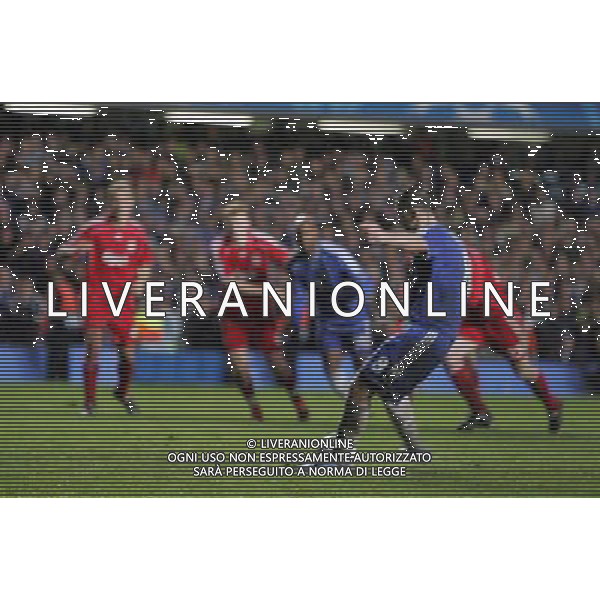 GOL SU RIGORE - Frank Lampard of Chelsea scores and celebrates his goal Chelsea - Liverpool, Champions League, SemiFinale, Second Leg, (First Leg 1-1), Stamford Bridge, London, Date 30/04/2008 Picture by Marcello Pozzetti (IPS PHOTO AGENCY)/Ag. Aldo Liverani -ONLY ITALY - EDITORIAL USE ONLY - 
