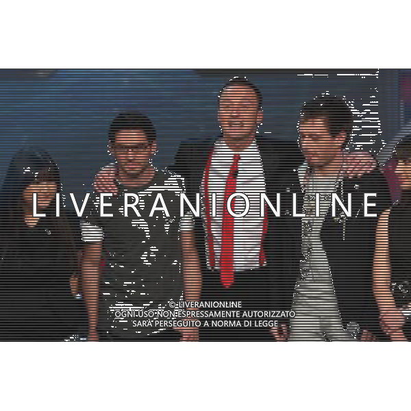 FEDERICO FACCHINETTI CON I CLUSTER TRASMISSIONE TV: \' X FACTOR\' MILANO, 06/05/2008 © ANTONIO SORANO - AG. ALDO LIVERANI SAS