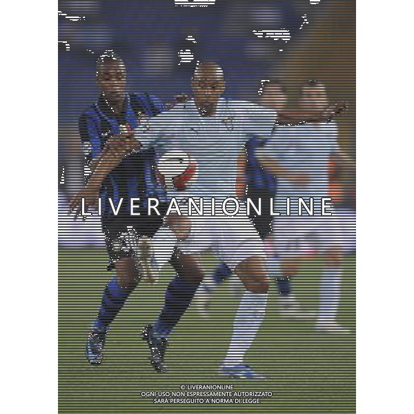 Roma - Stadio Olimpico - 07 / 05 / 2008 - TIM CUP 2007/2008 - semifinale di ritorno - Lazio Vs Inter (0-0) - nella foto: Ousmane DABO e Vitor Hugo Gomes Passos PELE\' ph Corradetti / ag. Aldo Liverani
