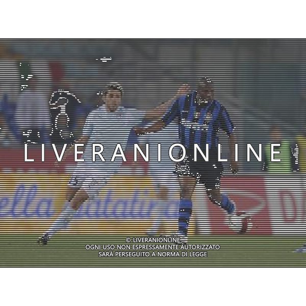 Roma - Stadio Olimpico - 07 / 05 / 2008 - TIM CUP 2007/2008 - semifinale di ritorno - Lazio Vs Inter (0-2) - nella foto: David Oscar Velasquez SUAZO e Valon BEHRAMI ph Corradetti / ag. Aldo Liverani