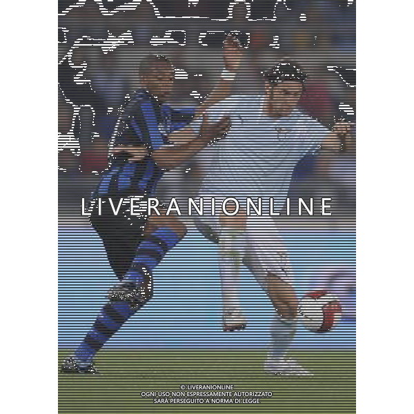 Roma - Stadio Olimpico - 07 / 05 / 2008 - TIM CUP 2007/2008 - semifinale di ritorno - Lazio Vs Inter (0-2) - nella foto: Rolando BIANCHI e Vitor Hugo Gomes Passos PELE\' ph Corradetti / ag. Aldo Liverani